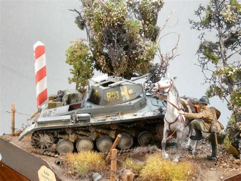 Wrecked Panzer Ii Diorama