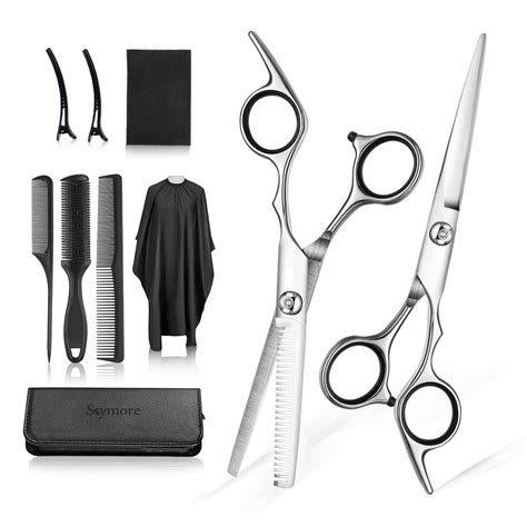 Barber Scissors Set Hair Cutting Scissors With Comb Clips Barber