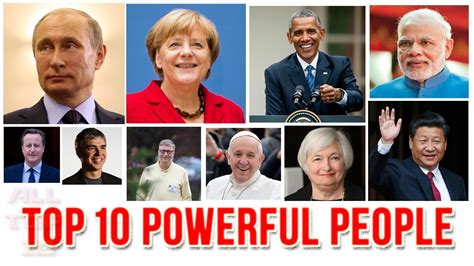 Top 10 Most Powerful People In The World According To Forbes Ten