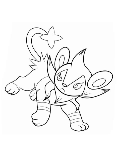 Luxio Pokemon Coloring Page Coloring Home