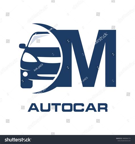 Letter M Car Vector Logo Template Stock Vector Royalty Free