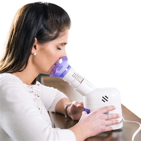 Mabis Personal Facial Steam Inhaler And Vaporizer With Aromatherapy Diffuser And Soft Face Mask
