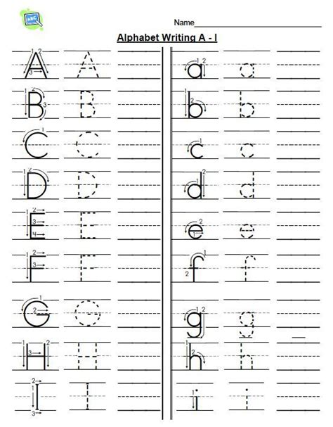 Practice Writing Letters Printable Worksheet