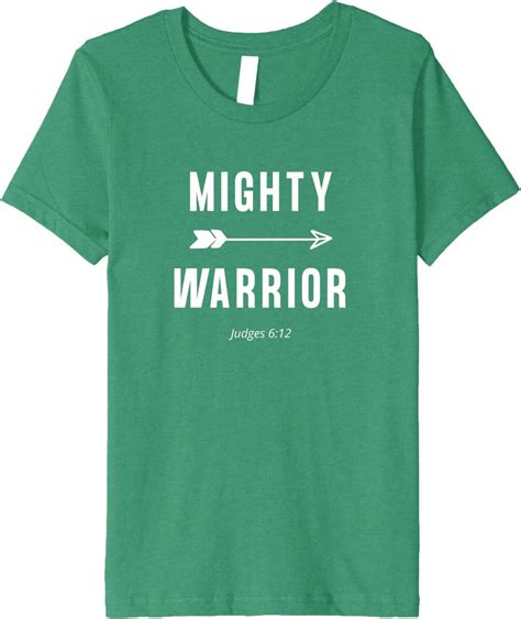 Kids Mighty Warrior Christian Premium T Shirt Clothing