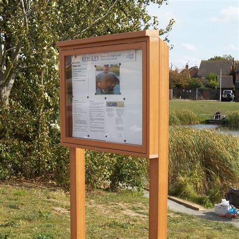 Outdoor Notice Board Is Manufactured From 100 Recycled Uk Waste This