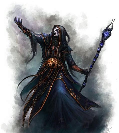 Dnd Characters Fantasy Wizard Necromancer Fantasy Concept Art