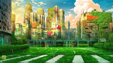 20 Post Apocalyptic Overgrown City Wallpapers Wallpaperboat