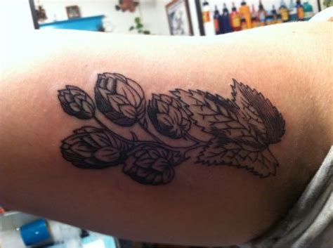 Hop Flower Tattoo Beer Tattoos Hop Tattoo Tattoos