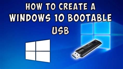 How To Create A Windows 10 Bootable Usb Youtube