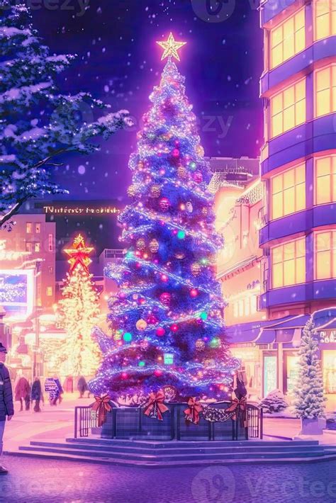 Anime Christmas Background
