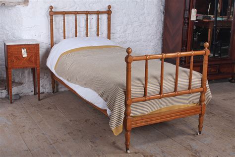 Bamboo bed sheets are known for being exceptionally breathable, durable, and silky to the touch. Lovely French Faux Bamboo Single Bed | 682515 | Sellingantiques.co.uk