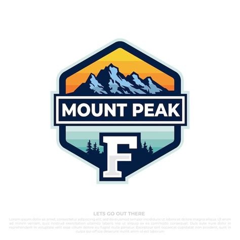 Premium Vector Mountain Travel Emblems Camping Outdoor Adventure