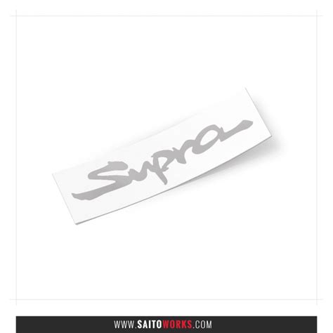 Toyota Supra Rear Emblem Badge Logo Sticker Saitoworks