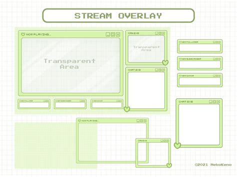 Stream Overlay Package For Twitch Cute Windows Theme Overlay Etsy Uk