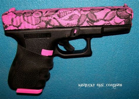 Pink Laced Glock 19 I Want It Girly ♡ Pinterest Pistols Green