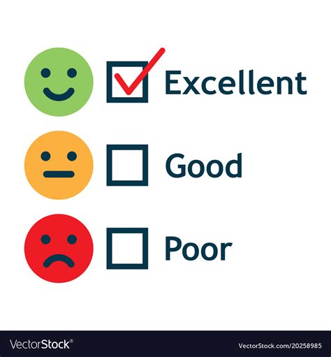 Customer Service Satisfaction Survey Form Vector Image