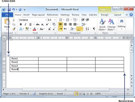 If your word file is too big, it's often because the images in your document weren't inserted properly or aren't. Word - Resize a Table