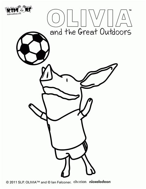 Olivia The Pig Coloring Page Coloring Home