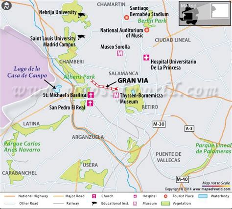 Gran Via Madrid Spain Shopping Facts Location Map History