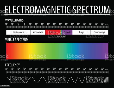 Electromagnetic Spectrum And Visible Light Stock Illustration ...