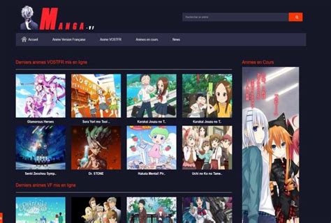 Meilleurs Sites Pour Regarder Animes Streaming Vf Vostfr En Manga Vf Manga Fr Anim