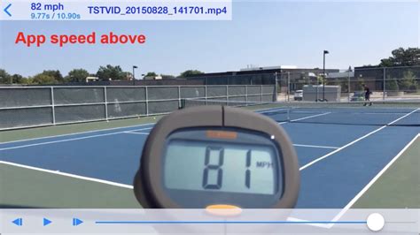 That calls for confrontation by the officer to determine the particular vehicle that is exceeding the speed limits. "Tennis Serve Tracker" vs. speed radar gun - YouTube