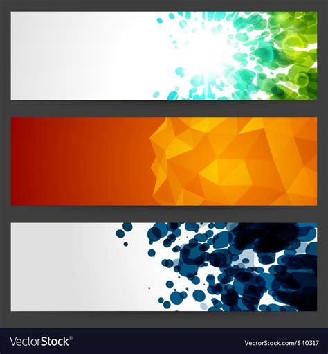 Abstract Banners Royalty Free Vector Image Vectorstock