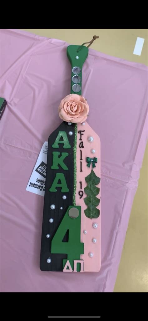 Aka Paddle Alpha Kappa Alpha Aka Sorority Gifts Pink And Green