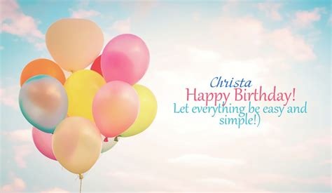 Happy Birthday Christa Pictures Congratulations