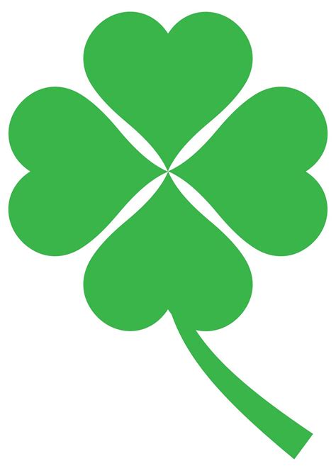 Printable Clip Art Four Leaf Clover