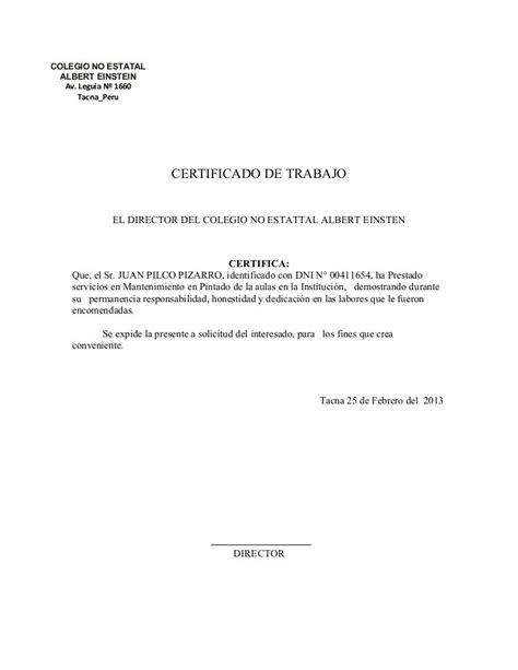 Documentos Administrativos Solicitud De Certificado De Trabajo Images