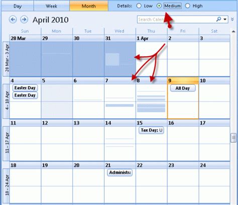 The calendar tools included inside of microsoft outlook act as far more than just a reminder service. Calendar Detail View in Outlook - Outlook Tips