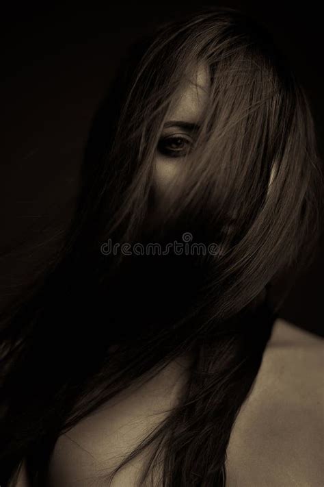 Emotion Expression Dark Girl Face Stock Photo Image Of Black