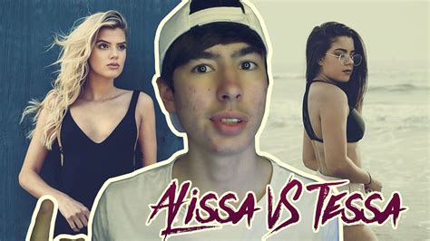 Alissa Violet Vs Tessa Brooks Musical Ly Video Compilation Who S The Best Reaction Youtube