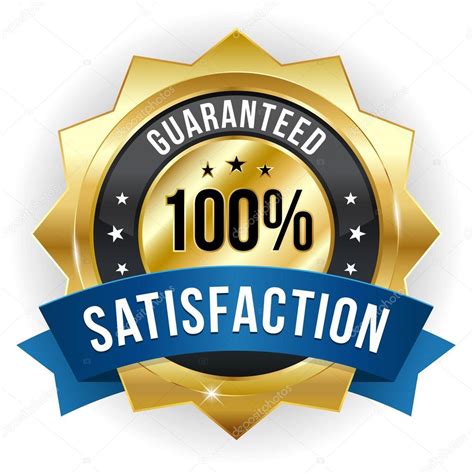 Hundred Percent Satisfaction Badge Stock Vector Image By