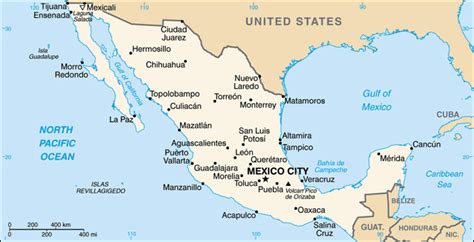 Map Of Mexico With Cities Mexico Map With Cities Maps