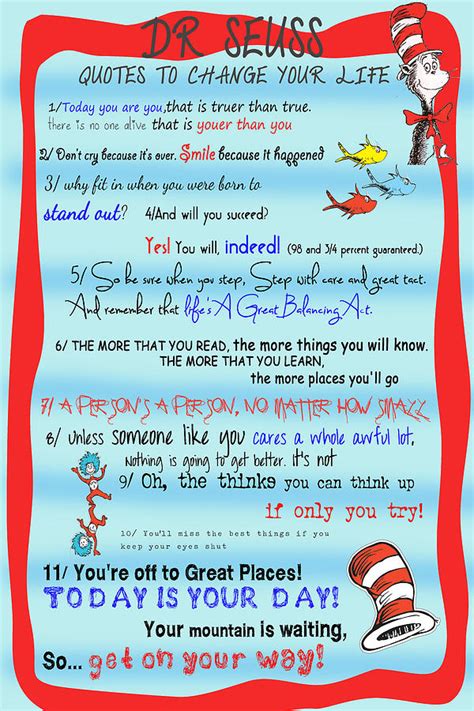 Dr Seuss Quotes To Change Your Life Digital Art By Georgia Fowler