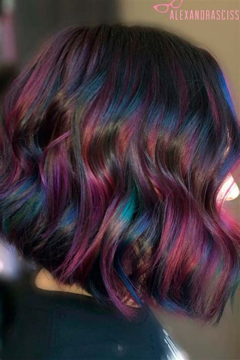 50 Fabulous Rainbow Hair Color Ideas Hidden Hair