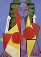 Pablo Picasso Frau auf dem Stuhl. Porträt von Francoise Gilot, 1946, 71 ...