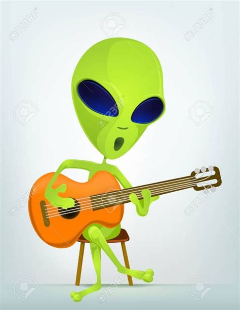 Alien Guitar Players Guitar Player Guitar Alien