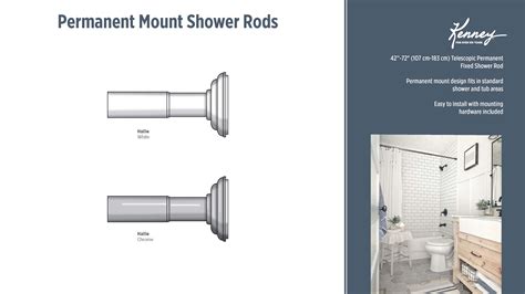 Permanent Mount Shower Rods