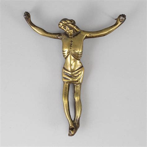 A Bronze Crucifix Probably 16th Century Bukowskis