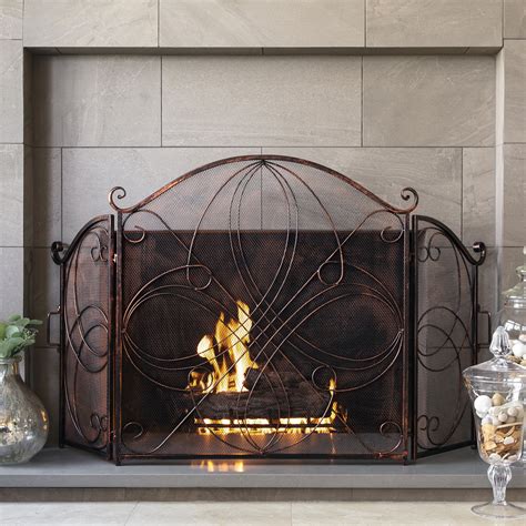 Best Choice Products 3 Panel 55x33in Wrought Iron Fireplace Safety