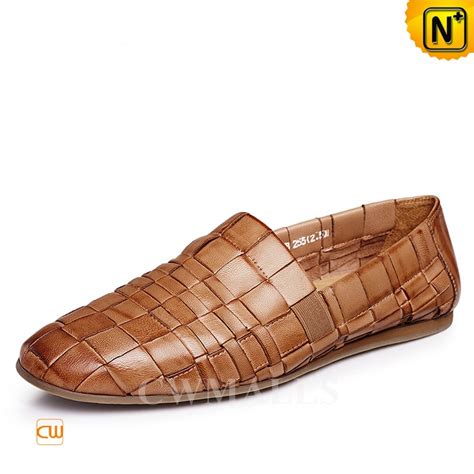 Cwmalls Mens Woven Leather Slip On Shoes Cw716408