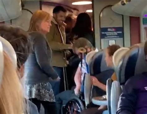 woman slaps female passenger in row over disabled space on train