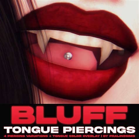 Download Bluff Tongue Piercings The Sims 4 Mods Curseforge