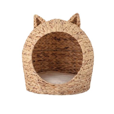 Water Hyacinth Seagrass Rattan Animal Woven Pet Cat Bed Pet House Pet