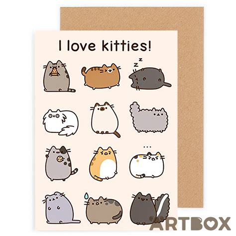 Buy Pusheen The Cat I Love Kittens Greeting Card At Artbox