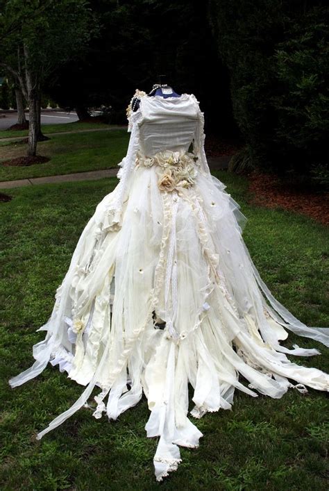 Tattered Victorian Steampunk Fairy Dress Set Wedding Gown