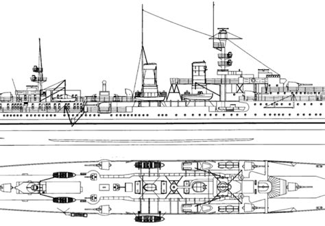 Cruiser Dkm Emden 1938 Light Cruiser Drawings Dimensions Pictures Download Drawings